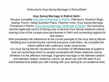 Arya Samaj Marriage in Rohini (1)