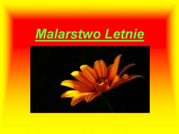 Lato w malarstwie