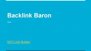Cheap Link Building Services | Backlink Baron