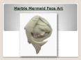 Marble Mermaid Face Art PowerPoint PPT Presentation