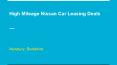 High Mileage Nissan Car Leasing Deals At Permonth UK PowerPoint PPT Presentation