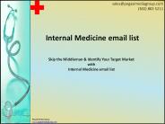 Internal Medicine email list