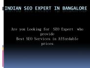 SEO Expert In Bangalore