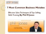 7 most common business mistakes - PhilMJones