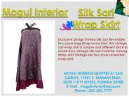 Silk Sari Wrap Around Skirt