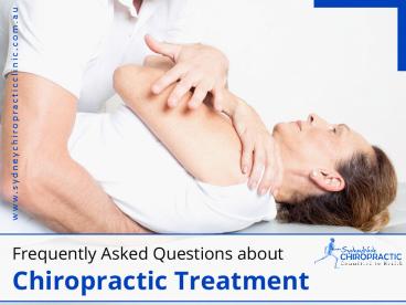Commonly Asked Questions about Chiropractic