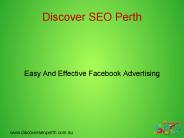 Effective Facebook Advertising Services by Discover SEO Perth