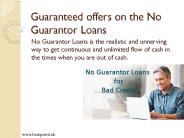 No Guarantor Loans with Guaranteed Approval