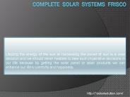 Solar Panel Frisco