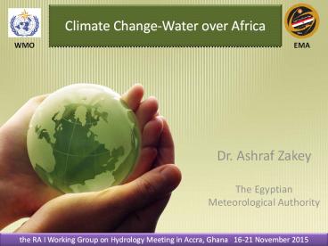 Climate Change-Water over Africa