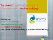 Sap Srm ( Supplier Relationship Management) Online Training