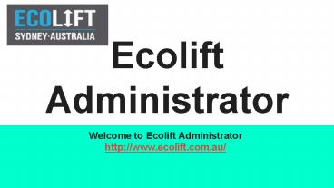 Lift Maintenance in Sydney