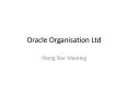 Oralce Organisation Rising Star Meeting PowerPoint PPT Presentation