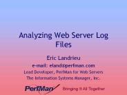Analyzing Web Server Log Files