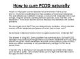 How to cure PCOD naturally PowerPoint PPT Presentation