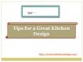 Tips for a Great Kitchen Design PowerPoint PPT Presentation