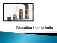 Education Loan In India