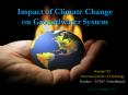 Impact of Climate Change on Groundwater System PowerPoint PPT Presentation