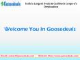 India's largest deals & cashback coupon's destination goosedeals.com