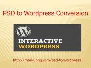 PSD to Wordpress Conversion service