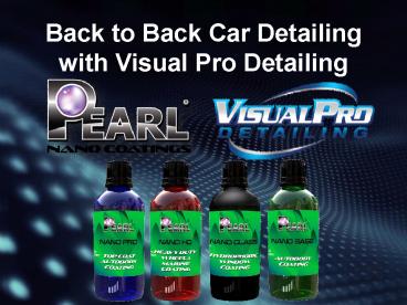 Back to Back Car Detailing With Visual Pro Detailing