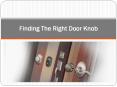Finding The Right Door Knob PowerPoint PPT Presentation