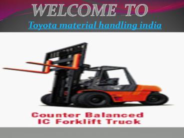 Electric Forklift India