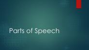 parts of speech