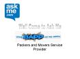 Packers and Movers - Call of Convenience PowerPoint PPT Presentation