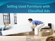Selling Used Furniture’s with Classified Ads