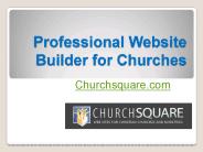 Professional Website Builder for Churches - Churchsquare.com