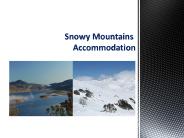 Snowy mountains