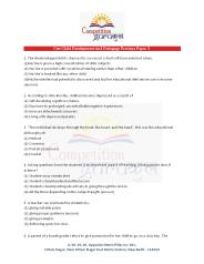 Ctet Child Development And Pedagogy Previous Paper 3