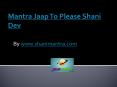 shani mantra PowerPoint PPT Presentation