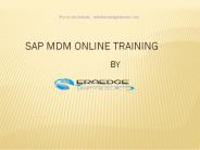 SAP MDM overview