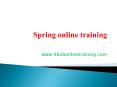 The best Spring online training classes in India, USA, UK, Canada PowerPoint PPT Presentation