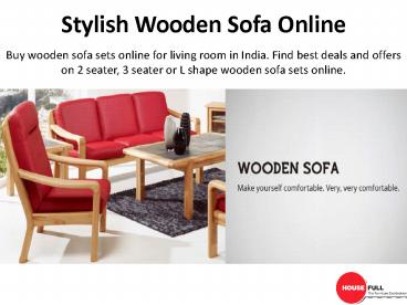 Stylish Wooden Sofa Online