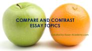 Compare and Contrast Essay Topics
