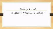 Disney Land - A Mini Orlando in Japan!