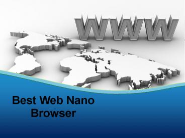web browsers presentation | free to download