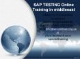 SAP TESTING Online Training in MIDDLEEAST PowerPoint PPT Presentation