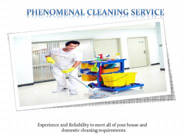 Cleaning Companies in South East London