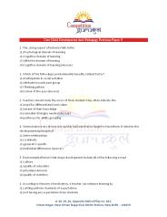 Ctet Child Development And Pedagogy Previous Paper 9