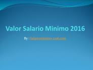 Salário Mínimo 2016