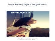 Damont Residency Project in Rajnagar Extension