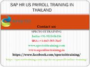 sap hr us payroll online training in canada