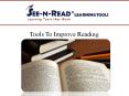 Tools To Improve Reading PowerPoint PPT Presentation