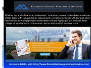Independent and Retail Financial Advisors