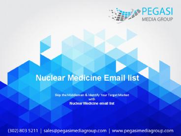 Nuclear Medicine email list