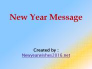 Happy new year SMS 2016